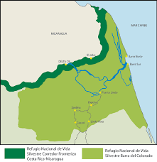 Corredor fronterizo CR Nicaragua mapa.png